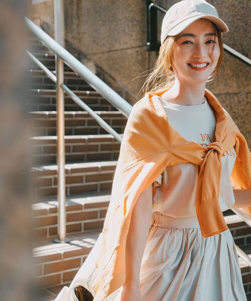 OPAQUE.CLIP(オペークドットクリップ)の「コットンツイルキャップ(キャップ・レディース・チャコールグレー/ブラック/ブルー系/ブラック系/オレンジ系その他2/ライトベージュ・00)」の7枚目の写真