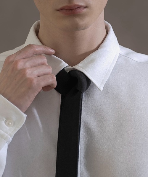 LUCY（ルーシー）の「LUCY/ボウタイロングスリーブシャツ（シャツ/ブラウス・メンズ・ホワイト・LARGE/MEDIUM）」の8枚目の写真