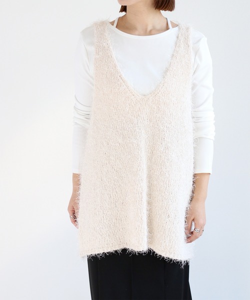 cepo(セポ)の「〈前後2way〉ボートネックプルオーバーカットソー(Tシャツ/カットソー・レディース・ホワイト×ブラック/ブラック/オフホワイト・M)」の15枚目の写真