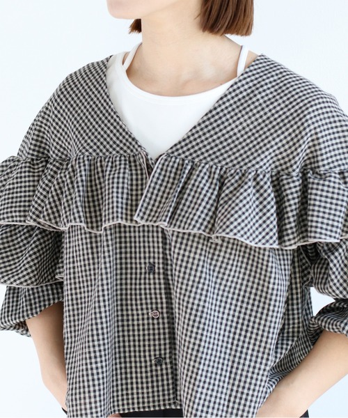 cepo(セポ)の「〈前後2way〉ボートネックプルオーバーカットソー(Tシャツ/カットソー・レディース・ホワイト×ブラック/ブラック/オフホワイト・M)」の16枚目の写真