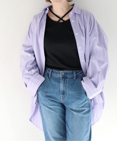 cepo(セポ)の「〈前後2way〉ボートネックプルオーバーカットソー(Tシャツ/カットソー・レディース・ホワイト×ブラック/ブラック/オフホワイト・M)」の9枚目の写真
