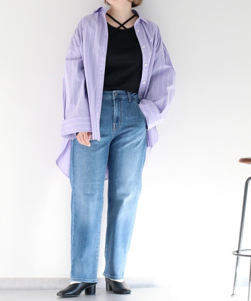 cepo(セポ)の「〈前後2way〉ボートネックプルオーバーカットソー(Tシャツ/カットソー・レディース・ホワイト×ブラック/ブラック/オフホワイト・M)」の10枚目の写真