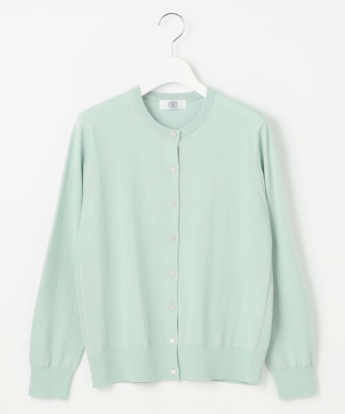 J.PRESS Ladies（J.プレス レディス）の「【洗える】BASIC HT COTTON クルーネック カーディガン（カーディガン/ボレロ・レディース・ベージュ系/ネイビー系/ライトグリーン系/オレンジ系・SMALL）」の12枚目の写真