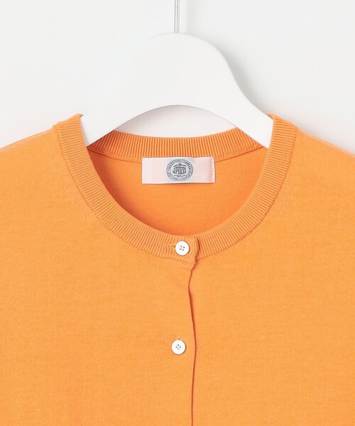 J.PRESS Ladies（J.プレス レディス）の「【洗える】BASIC HT COTTON クルーネック カーディガン（カーディガン/ボレロ・レディース・ベージュ系/ネイビー系/ライトグリーン系/オレンジ系・SMALL）」の16枚目の写真