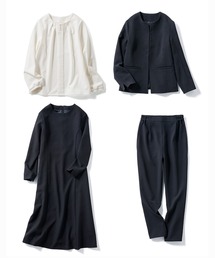 IEDIT（イディット）の「ＩＥＤＩＴ　コーデに迷わず全シーン活躍！着まわし自在な４点セット〈ブラック〉（スーツセット）」