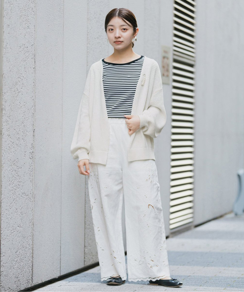IENA イエナ　テープヤーンピン付きカーディガン IENA｜テープヤーン ピン付き カーディガン | Rakuten Fashion