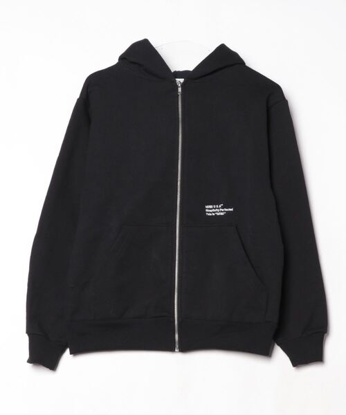 fridge(フリッジ)の「【MINE】マイン Simplicity Perfected/ZIP HODDIE(ベスト・メンズ・ブラック・0/1/2/4/3/5)」の1枚目の写真