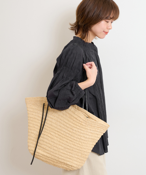 JOURNAL STANDARD relume(ジャーナルスタンダード レリューム)の「コットンジャガードピンタックブラウス(シャツ/ブラウス・レディース・ホワイト/ブラック・FREE)」の4枚目の写真