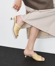 LE VERNIS | LE VERNIS(ル・ベルニ) Gather square mules(サンダル)