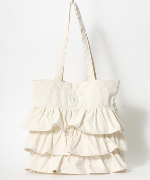 Lee（リー）の「Lee（リー）ワンポイントロゴ刺繍 ティアードフリルトートバッグ（トートバッグ・レディース・ブラック/シルバー/オフホワイト/インディゴブルー/ブラック系その他/ホワイト系その他・FREE）」の7枚目の写真