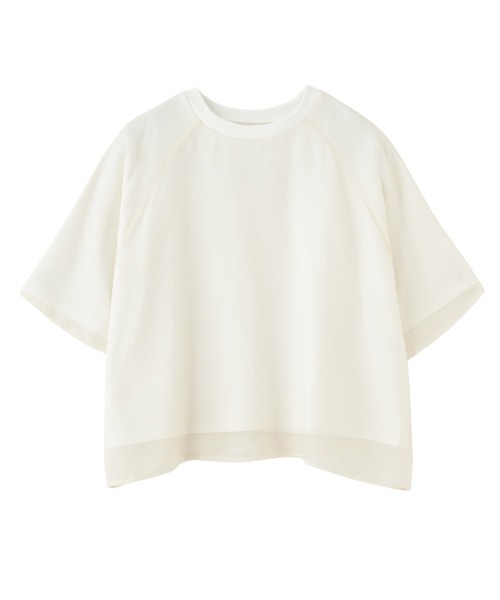 ROSE BUD(ローズバッド)の「SHEER LAYERED TOPS(Tシャツ/カットソー・レディース・ホワイト/ピンク/ブラック・ONE SIZE)」の2枚目の写真