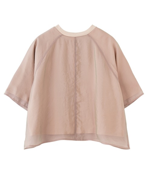 ROSE BUD(ローズバッド)の「SHEER LAYERED TOPS(Tシャツ/カットソー・レディース・ホワイト/ピンク/ブラック・ONE SIZE)」の4枚目の写真