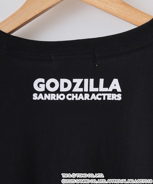 sanrio（サンリオ）の「ゴジラ・サンリオキャラクターズ長袖Tシャツ（Tシャツ/カットソー・メンズ・ホワイト/ブラック/カーキ/ブルーグレー/オートミール/チャコール・LL/M/L）」の22枚目の写真
