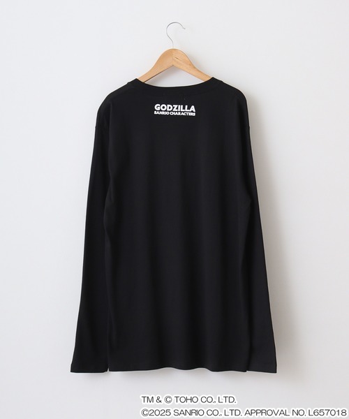 sanrio（サンリオ）の「ゴジラ・サンリオキャラクターズ長袖Tシャツ（Tシャツ/カットソー・メンズ・ホワイト/ブラック/カーキ/ブルーグレー/オートミール/チャコール・LL/M/L）」の21枚目の写真