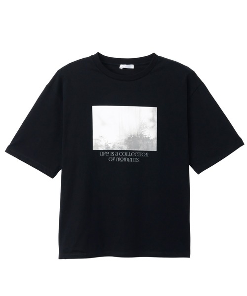 レフレム☆ロゴラインストーンTシャツ バックプリント ブラック