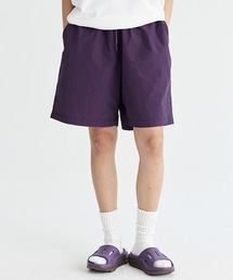 R. : Nylon Wide Easy Shorts