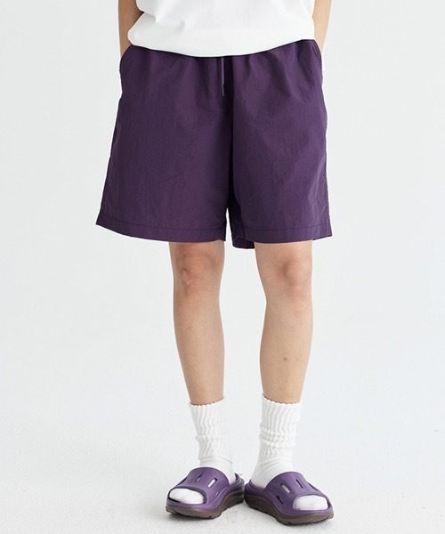 rehacer(レアセル)の「R. : Nylon Wide Easy Shorts(その他パンツ・メンズ・ネイビー/パープル/イエロー/グリーン/ベージュ/ブラック・LARGE/X-LARGE/MEDIUM)」の5枚目の写真