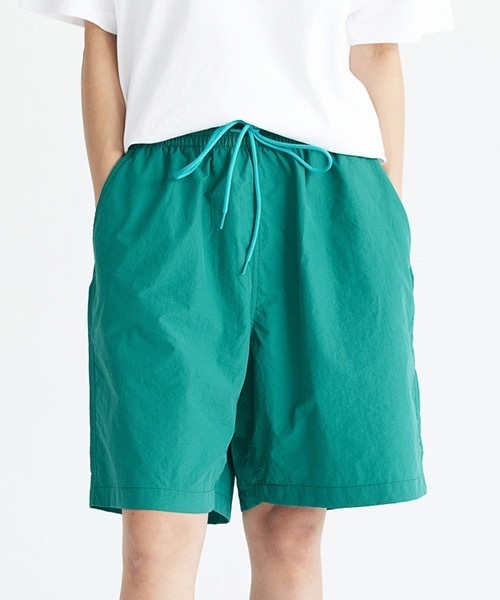 rehacer(レアセル)の「R. : Nylon Wide Easy Shorts(その他パンツ・メンズ・ネイビー/パープル/イエロー/グリーン/ベージュ/ブラック・LARGE/X-LARGE/MEDIUM)」の18枚目の写真