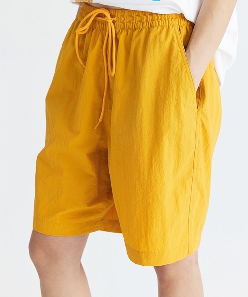 rehacer(レアセル)の「R. : Nylon Wide Easy Shorts(その他パンツ・メンズ・ネイビー/パープル/イエロー/グリーン/ベージュ/ブラック・LARGE/X-LARGE/MEDIUM)」の14枚目の写真