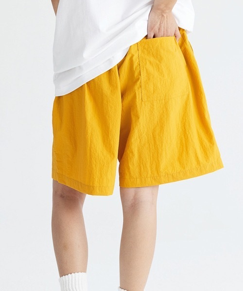rehacer(レアセル)の「R. : Nylon Wide Easy Shorts(その他パンツ・メンズ・ネイビー/パープル/イエロー/グリーン/ベージュ/ブラック・LARGE/X-LARGE/MEDIUM)」の16枚目の写真