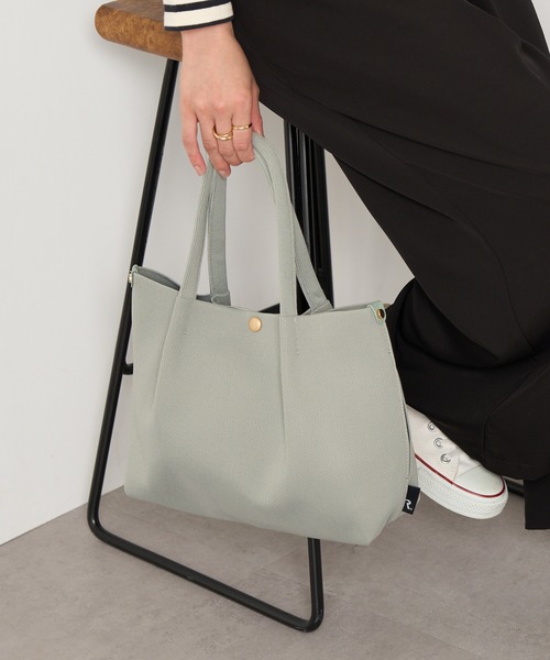 ROOTOTE(ルートート)の「【ROOTOTE】トートバッグ LT.デリ.ルフル-B #(トートバッグ・レディース・ブラック/グレー/アイボリー/ベージュ・FREE)」の4枚目の写真