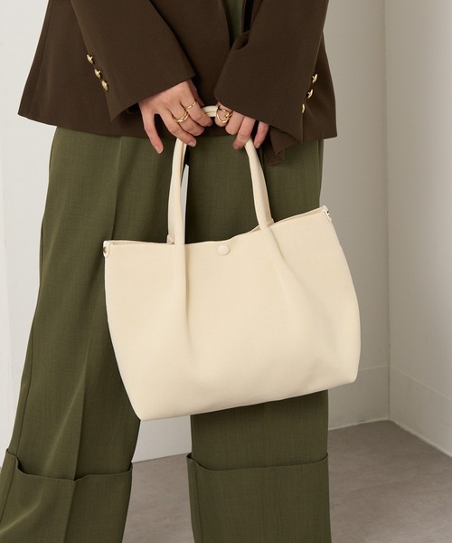 ROOTOTE(ルートート)の「【ROOTOTE】トートバッグ LT.デリ.ルフル-B #(トートバッグ・レディース・ブラック/グレー/アイボリー/ベージュ・FREE)」の12枚目の写真