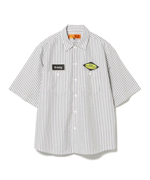 BEAMS HEART(ビームスハート)の「GMS ストライプ オックス ワークシャツ(シャツ/ブラウス・メンズ・ホワイト×ブラック/ブルー系その他・SMALL/MEDIUM/LARGE)」の9枚目の写真