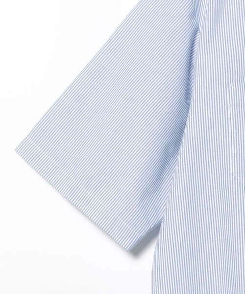 BEAMS HEART(ビームスハート)の「GMS ストライプ オックス ワークシャツ(シャツ/ブラウス・メンズ・ホワイト×ブラック/ブルー系その他・SMALL/MEDIUM/LARGE)」の14枚目の写真