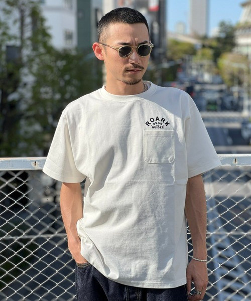 ROARK REVIVAL(ロアークリバイバル)の「【ROARK】"GEAR & GUIDES" FINE TECH DRY TEE(Tシャツ/カットソー・メンズ・グリーン系その他/ホワイト・LARGE/MEDIUM/X-LARGE)」の1枚目の写真