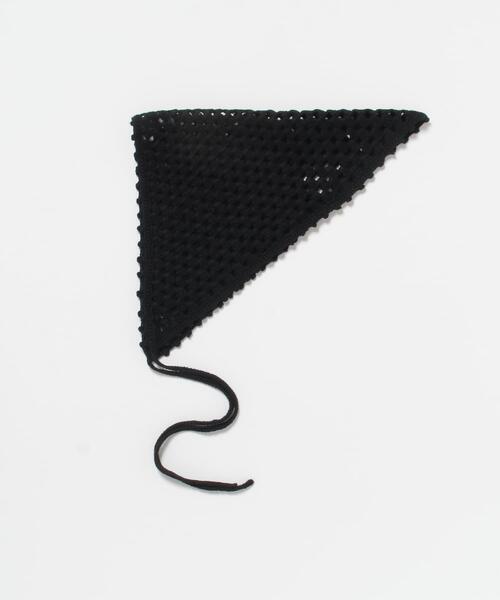 THROW（スロー）の「THROW　MAEVE（バンダナ/スカーフ・レディース・ベージュ/ブラック・ONE）」の3枚目の写真