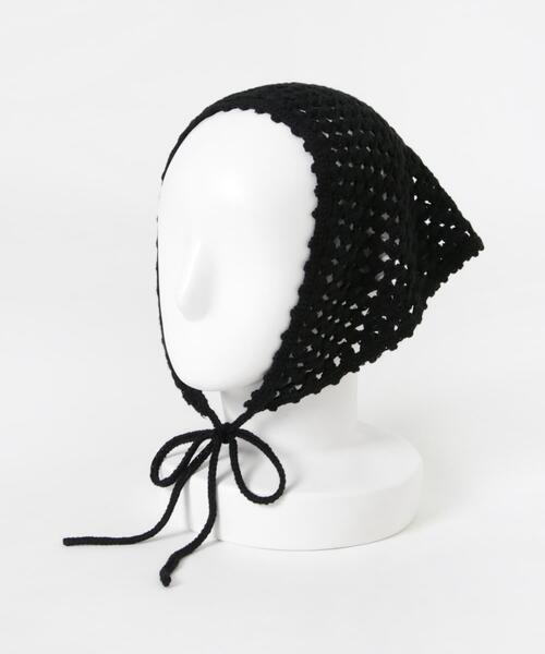 THROW（スロー）の「THROW　MAEVE（バンダナ/スカーフ・レディース・ベージュ/ブラック・ONE）」の4枚目の写真