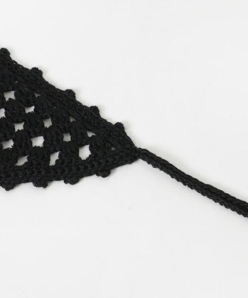 THROW（スロー）の「THROW　MAEVE（バンダナ/スカーフ・レディース・ベージュ/ブラック・ONE）」の5枚目の写真