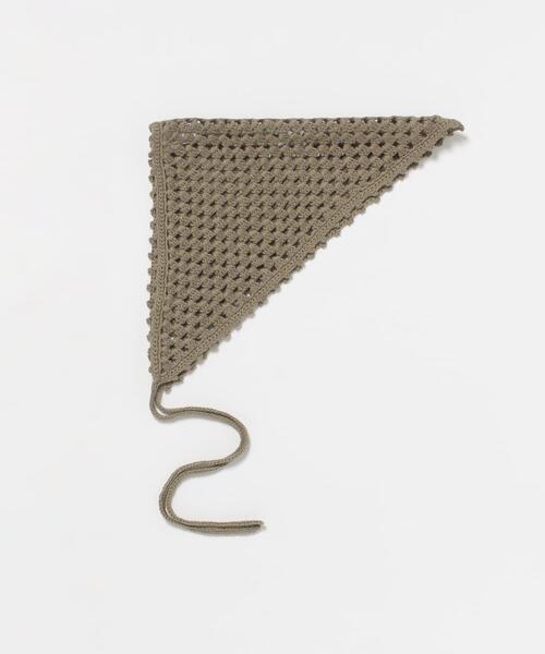 THROW（スロー）の「THROW　MAEVE（バンダナ/スカーフ・レディース・ベージュ/ブラック・ONE）」の9枚目の写真