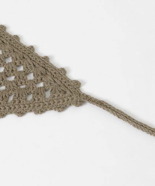 THROW（スロー）の「THROW　MAEVE（バンダナ/スカーフ・レディース・ベージュ/ブラック・ONE）」の10枚目の写真