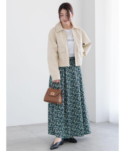 Te chichi（テチチ）の「【宮本茉由着用】ダブルポケットジップジャケット《2025spring catalog item》（ノーカラージャケット・レディース・ベージュ/ブラック/クリーム・F）」の14枚目の写真