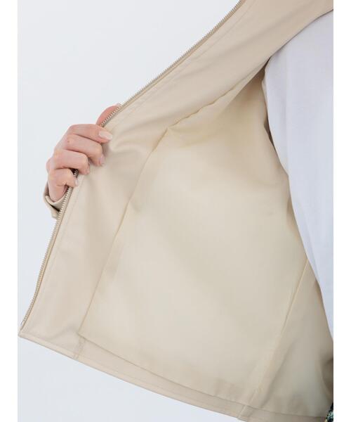 Te chichi（テチチ）の「【宮本茉由着用】ダブルポケットジップジャケット《2025spring catalog item》（ノーカラージャケット・レディース・ベージュ/ブラック/クリーム・F）」の20枚目の写真