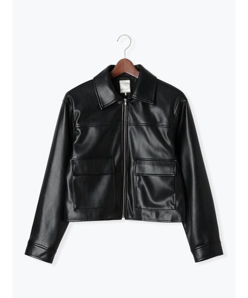 Te chichi（テチチ）の「【宮本茉由着用】ダブルポケットジップジャケット《2025spring catalog item》（ノーカラージャケット・レディース・ベージュ/ブラック/クリーム・F）」の21枚目の写真