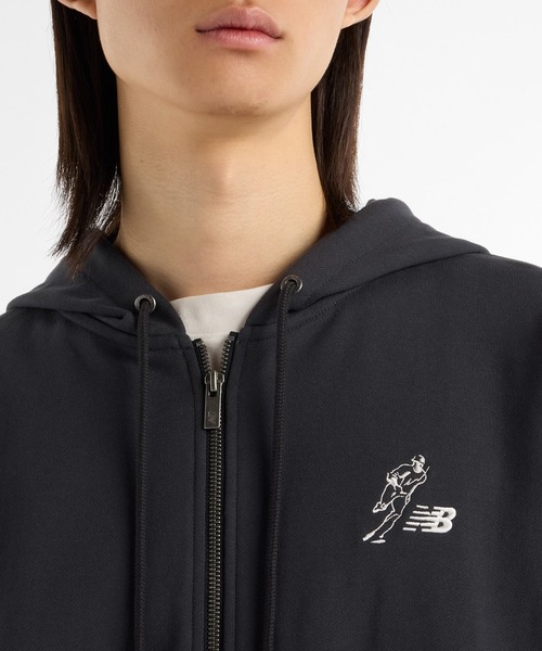 NEW BALANCE(ニューバランス)の「大谷翔平 フレンチテリーフルジップフーディ(パーカー・メンズ・ブラック/ベージュ・XX-LARGE/X-LARGE/LARGE/MEDIUM/SMALL)」の5枚目の写真