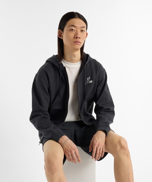 NEW BALANCE(ニューバランス)の「大谷翔平 フレンチテリーフルジップフーディ(パーカー・メンズ・ブラック/ベージュ・XX-LARGE/X-LARGE/LARGE/MEDIUM/SMALL)」の10枚目の写真