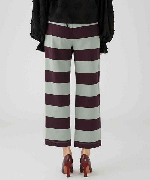 セール】【crinkle crinkle crinkle】border pants/ボーダーパンツ