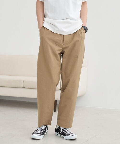 coen(コーエン)の「エンボス加工ビンテージライクイージーパンツ ー吸水速乾ー(その他パンツ・メンズ・ブラック/ダークグレー/ベージュ・S/M/L/XL)」の1枚目の写真