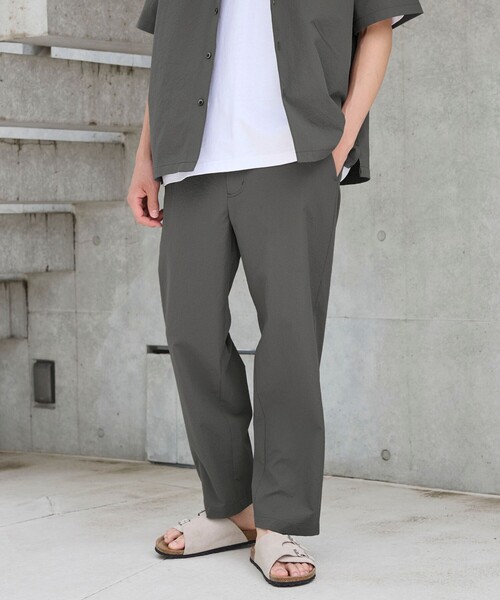 coen(コーエン)の「エンボス加工ビンテージライクイージーパンツ ー吸水速乾ー(その他パンツ・メンズ・ブラック/ダークグレー/ベージュ・S/M/L/XL)」の4枚目の写真