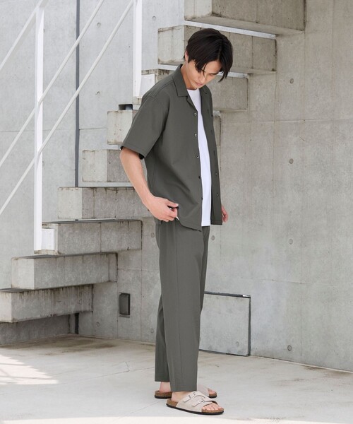 coen(コーエン)の「エンボス加工ビンテージライクイージーパンツ ー吸水速乾ー(その他パンツ・メンズ・ブラック/ダークグレー/ベージュ・S/M/L/XL)」の5枚目の写真