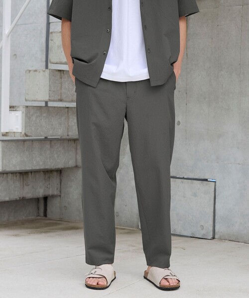 coen(コーエン)の「エンボス加工ビンテージライクイージーパンツ ー吸水速乾ー(その他パンツ・メンズ・ブラック/ダークグレー/ベージュ・S/M/L/XL)」の6枚目の写真