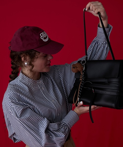 BONLECILL Marche（ボンルシールマルシェ）の「【BONLECILL Marche】テディドッグチャーム／ぬいぐるみキーホルダー（キーホルダー・レディース・ホワイト/ブラウン/ベージュ・FREE）」の8枚目の写真