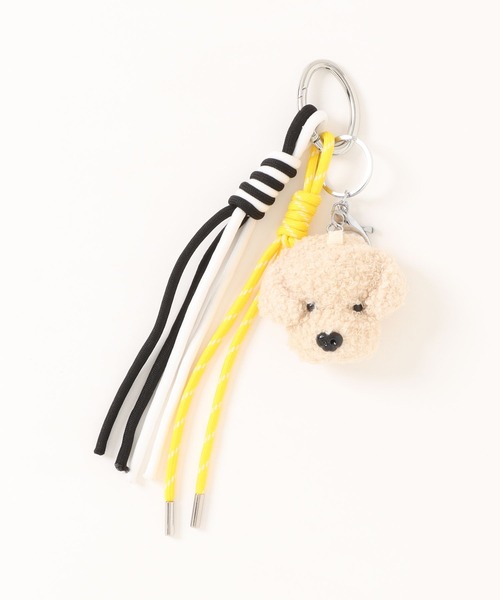 BONLECILL Marche（ボンルシールマルシェ）の「【BONLECILL Marche】テディドッグチャーム／ぬいぐるみキーホルダー（キーホルダー・レディース・ホワイト/ブラウン/ベージュ・FREE）」の16枚目の写真