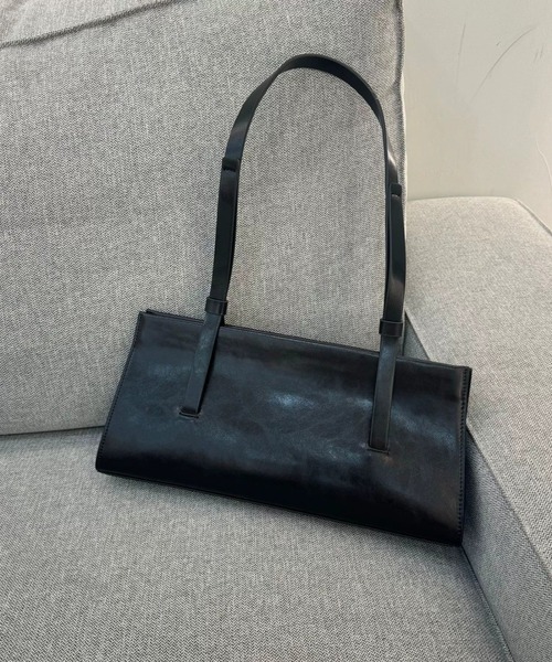 NiiNa(ニーナ)の「【 NiiNa / ニーナ 】高品質牛革 ロングハンドル レクタングル ワックスレザーバッグ(ショルダーバッグ・レディース・ブラウン/レッド/ブラック・FREE)」の15枚目の写真