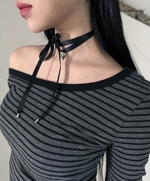 4INT.（フォイント）の「【マルチウェイ】シルバー ハートペンダント コードチョーカー（チョーカー）」