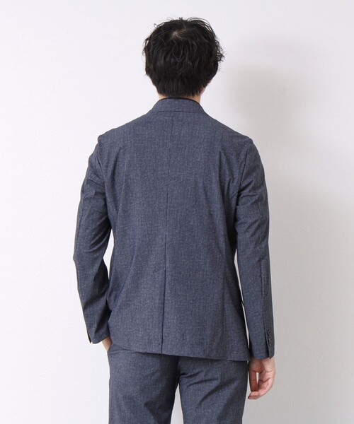 NOLLEY’S（ノーリーズ）の「《ビジカジ/セットアップ対応》接触冷感4WAYストレッチジャケット 25SS（テーラードジャケット・メンズ・ネイビー/グレー・S/M/L/XL）」の9枚目の写真