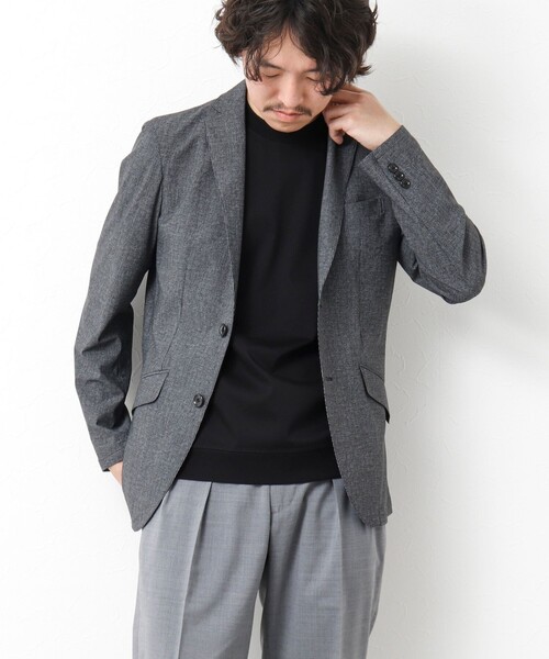NOLLEY’S（ノーリーズ）の「《ビジカジ/セットアップ対応》接触冷感4WAYストレッチジャケット 25SS（テーラードジャケット・メンズ・ネイビー/グレー・S/M/L/XL）」の15枚目の写真